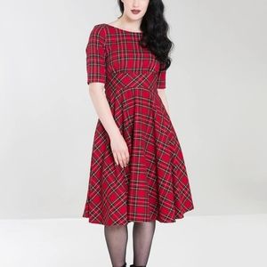 Pinup Style Plaid Dress